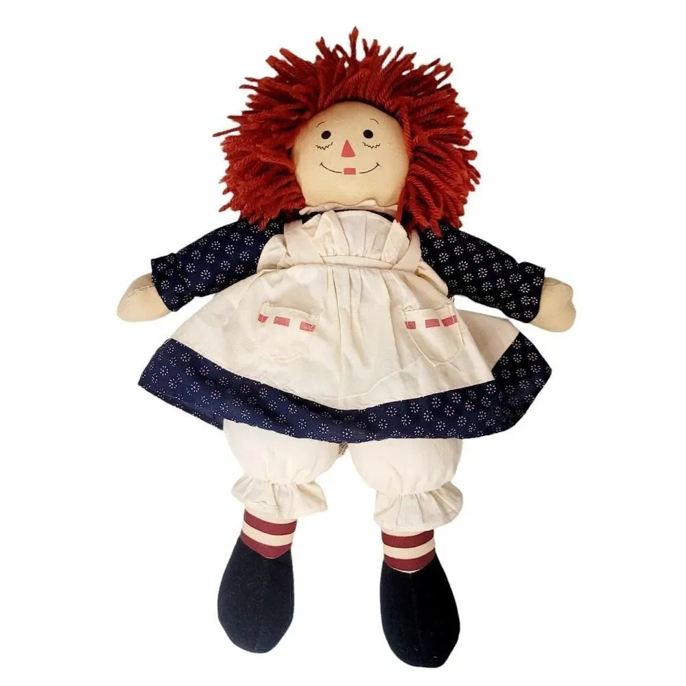Vintage Raggedy Ann Country‎ Looking Raggedy Ann Russet Haired Ann Doll 15